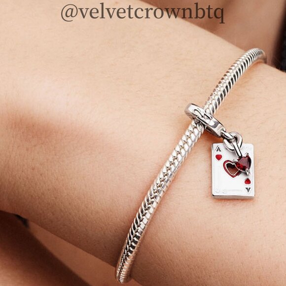 Pandora Disney Villains Queen of Hearts Double Dangle Charm - Picture 4 of 5